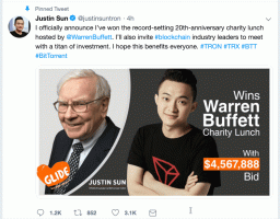 Ustanovitelj Crypto je zmagal na dobrodelni dražbi za kosilo s Skeptikom Warrenom Buffettom