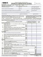 Blankett 1040-X: Ändrad definition av amerikansk individuell inkomstdeklaration