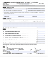 Formulir IRS 706-GS(D): Pengembalian Pajak Transfer Melewati Generasi Untuk Definisi Distribusi