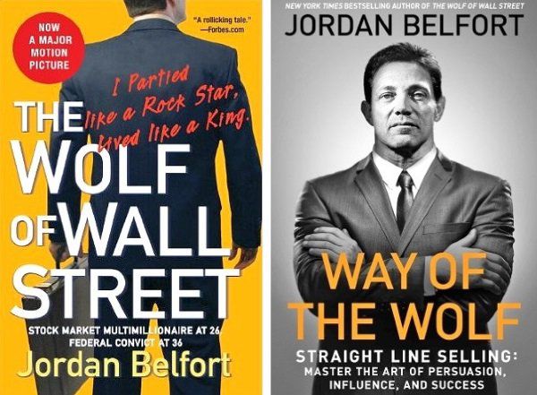 Knihy napsané Jordanem Belfortem po jeho pobytu ve vězení včetně Vlka z Wall Street.