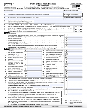 Form Çizelgesi C Sayfa 1.